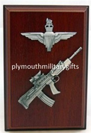 Parachute Regiment SA80 Military Presentation Plaque