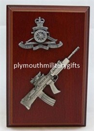 Royal Artillery SA80 Military Presentation Plaque