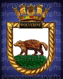 HMS Wolverine Magnet